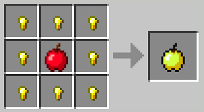 Minecraft golden apple recipe