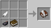 Minecraft book and quill recipe